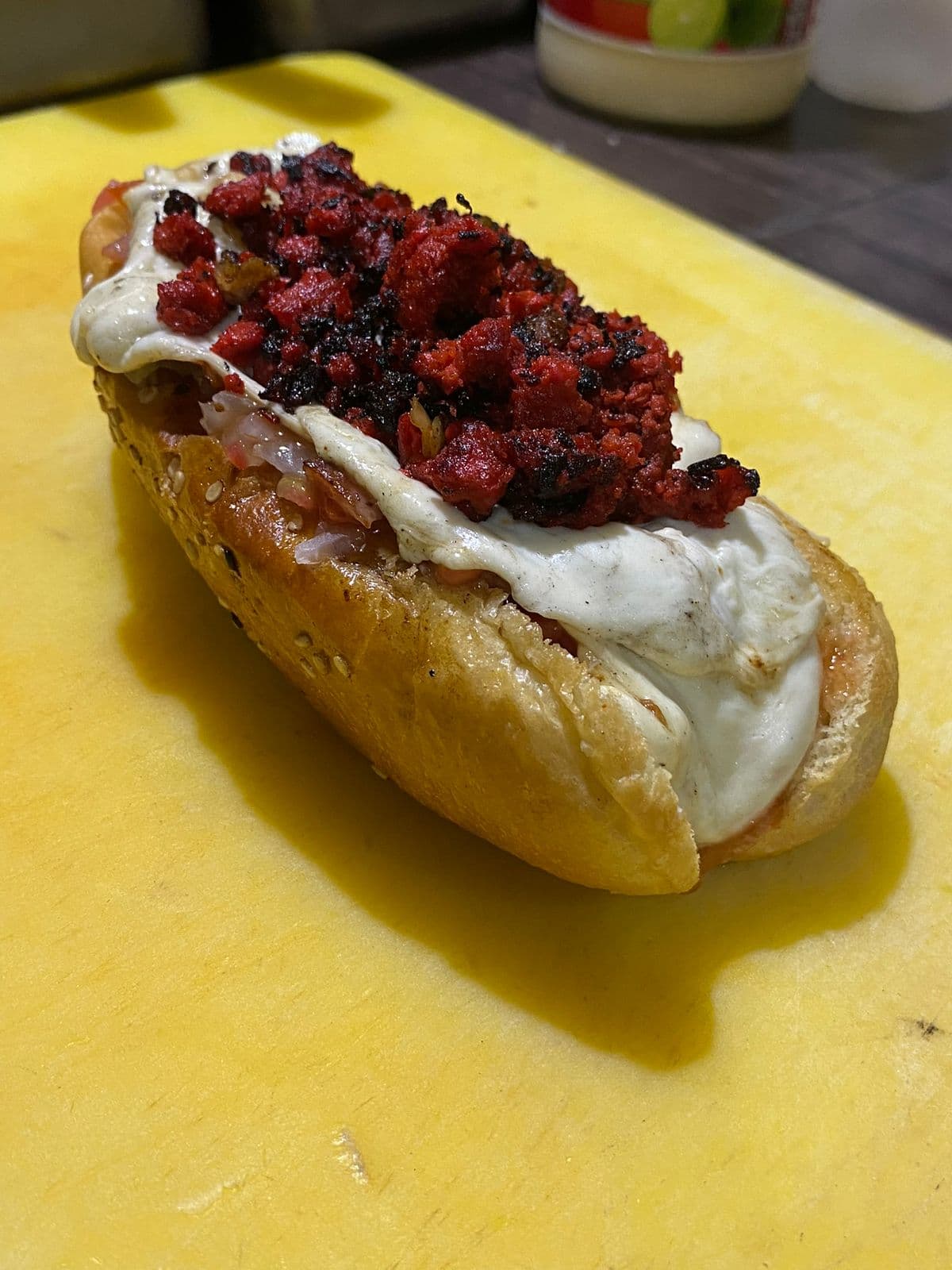 Hot dog quesillo y chorizo