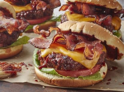 HAMBURGUESA CON TOCINO