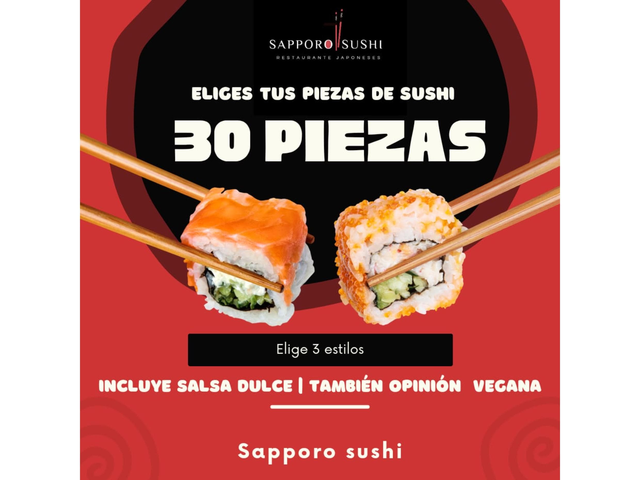 30 piezas con 50% de descuento