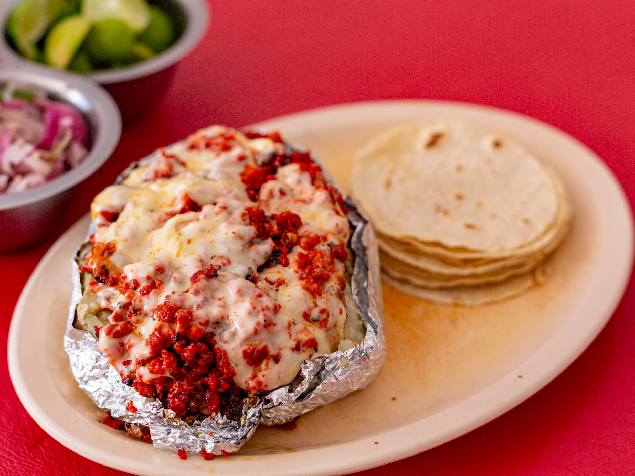 Papa Rellena de Chorizo