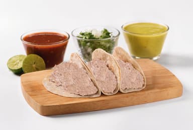 Taco de Frijoles con Asadero