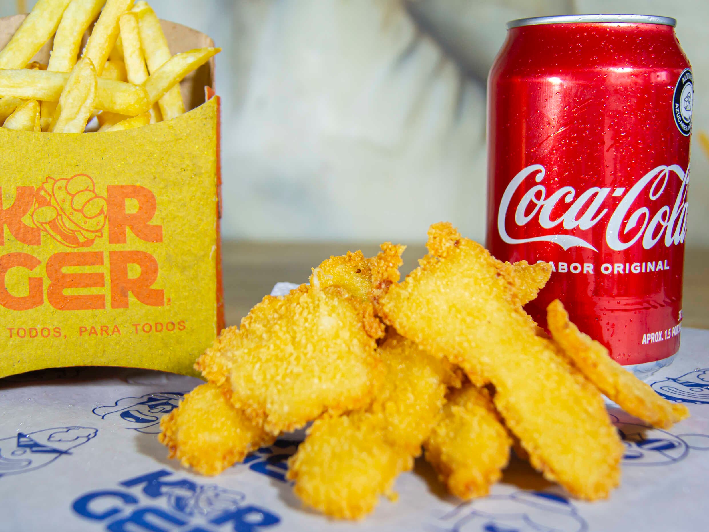Chicken Tenders + Papas + Coca Cola 269ml