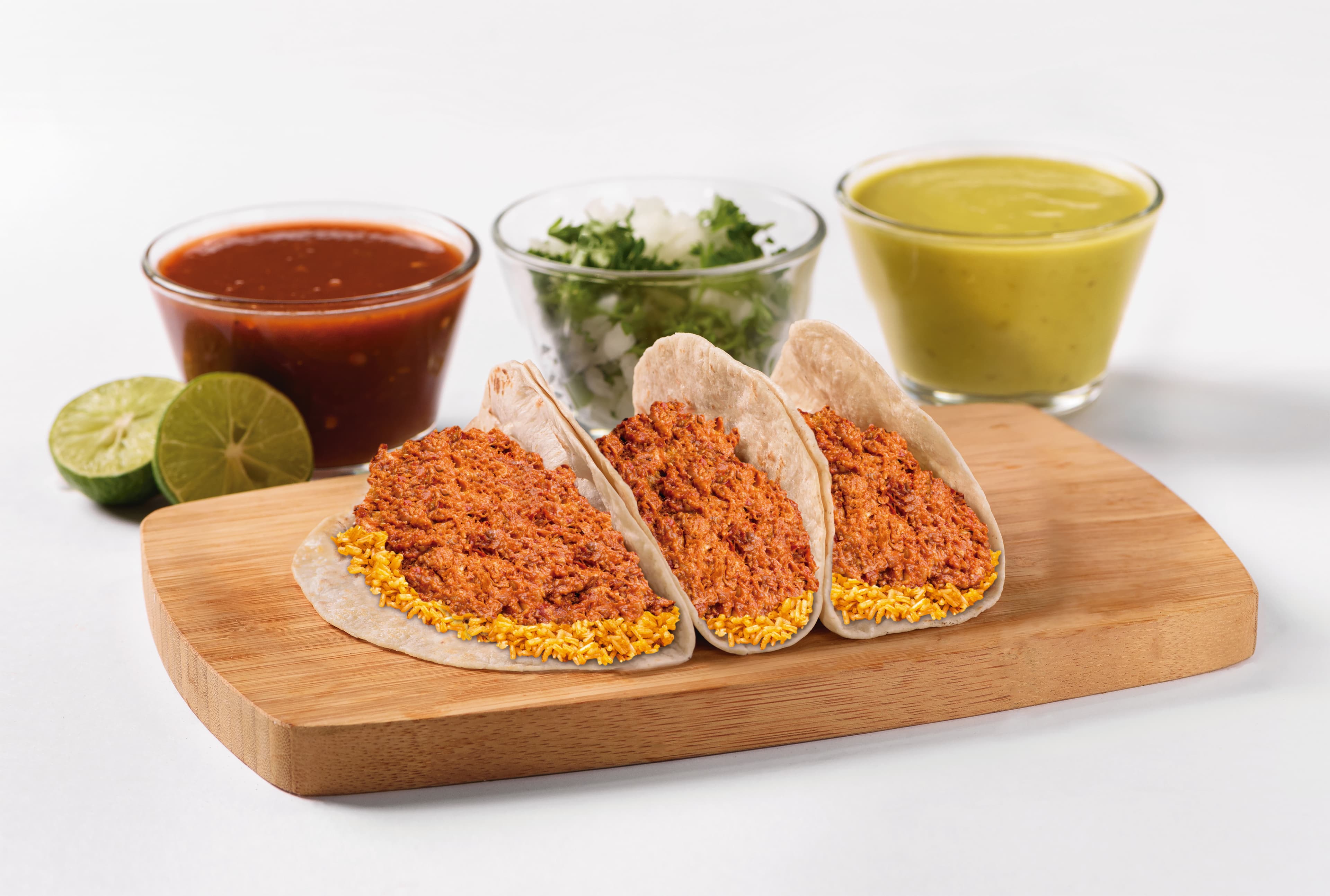 Taco de Chicharrón en Salsa Roja