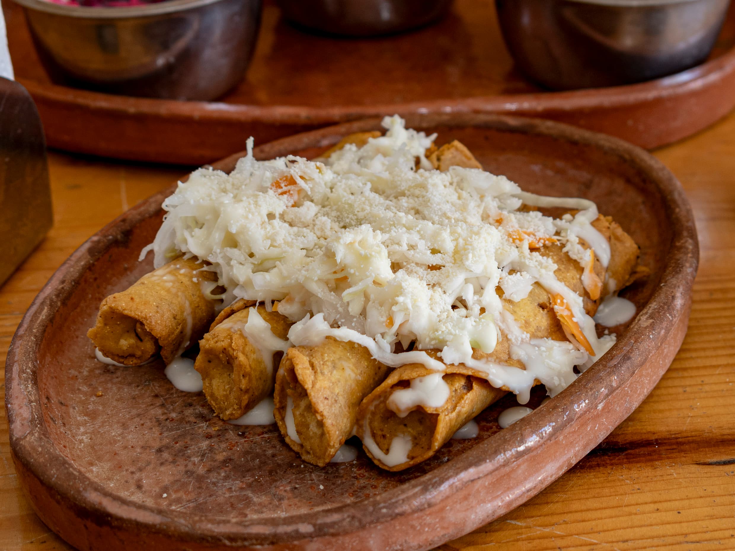 Taco Dorado de Frijol