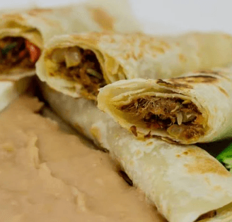 Burritos de Papa con Machaca