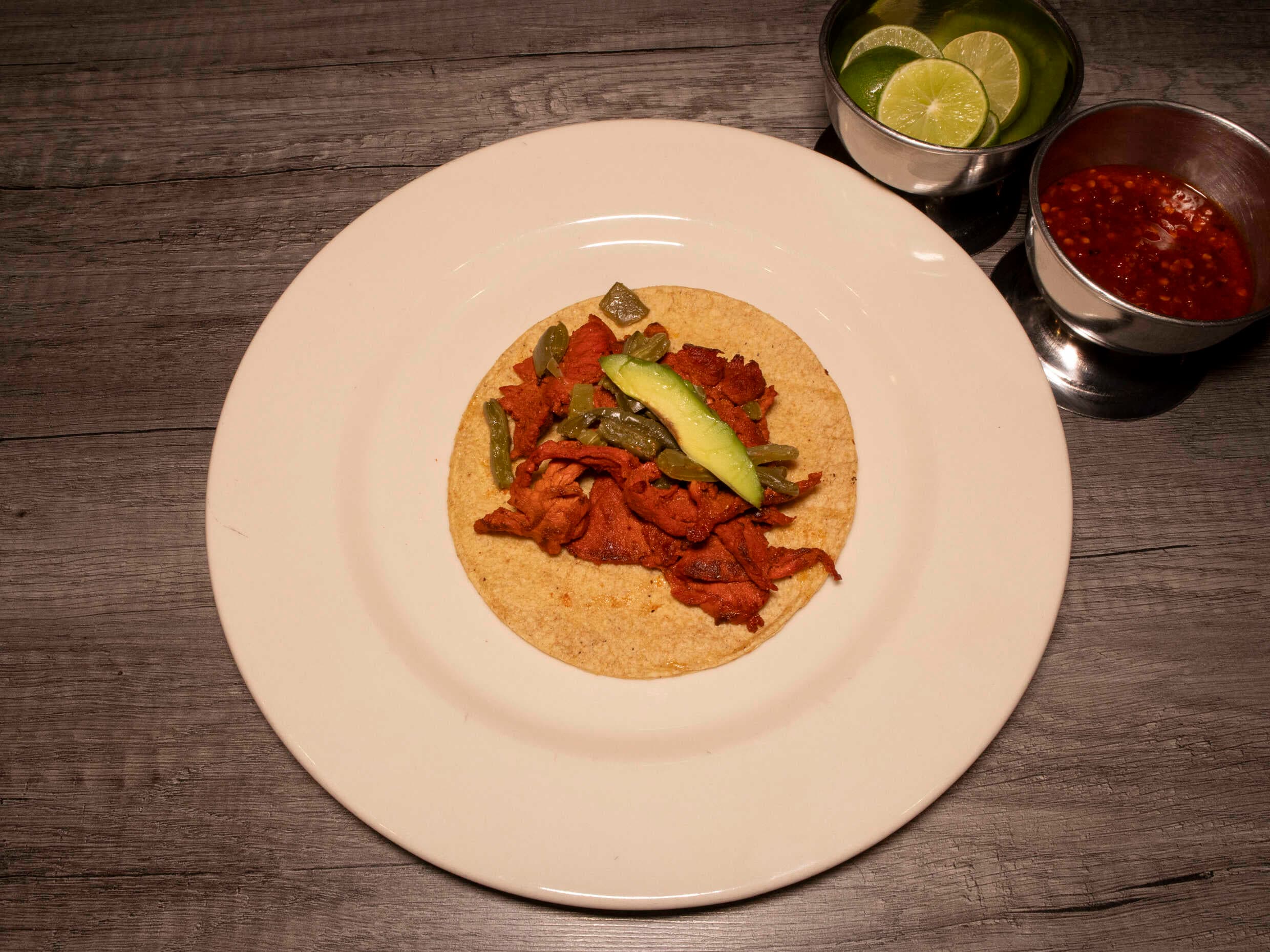 Taco De Cecina Enchilada