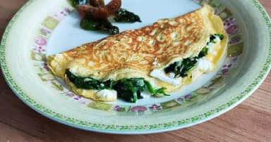 Omelette Espinacas y Queso