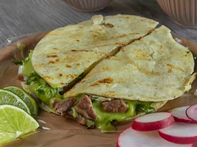 Gringa Combinada (Arrachera con Chorizo)