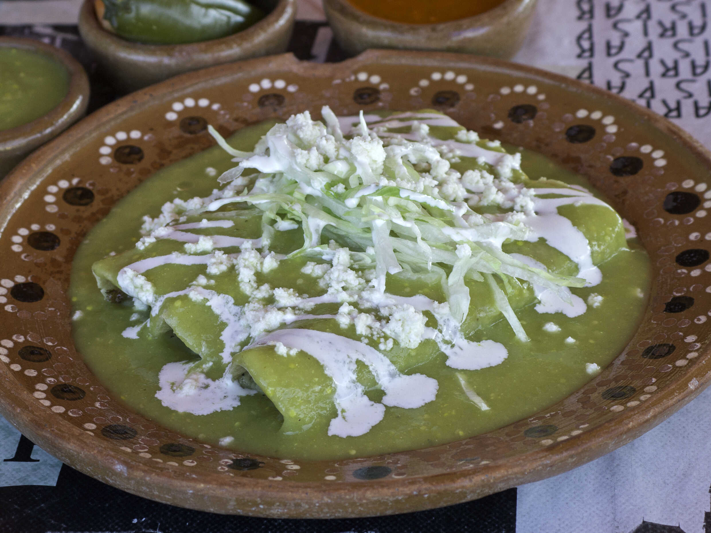 Enchiladas Verdes de Pollo  (Orden)