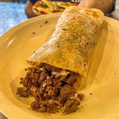 Taco de Chuleta con Queso T Harina.