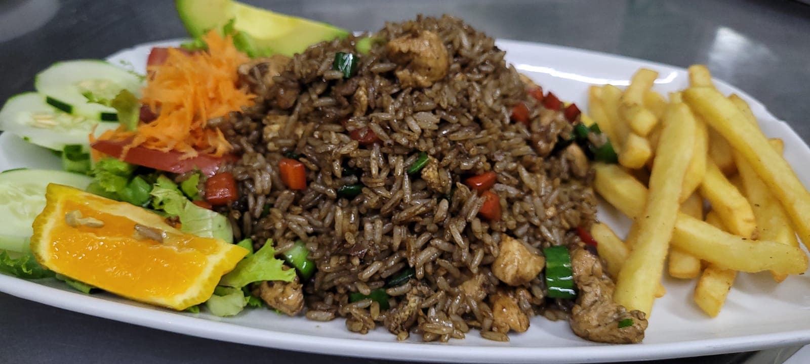 Arroz Chaufa Lomito y Pollo