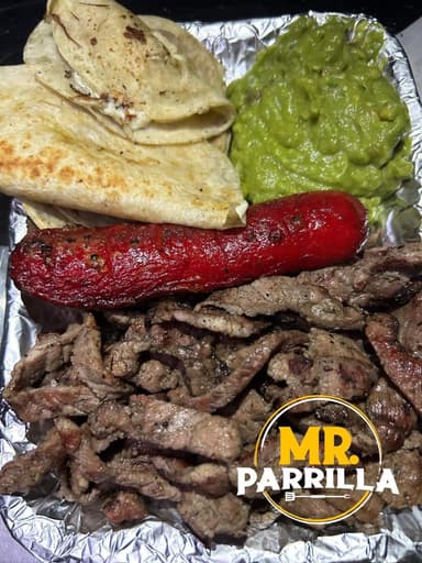 Plato Individual de Carne Asada