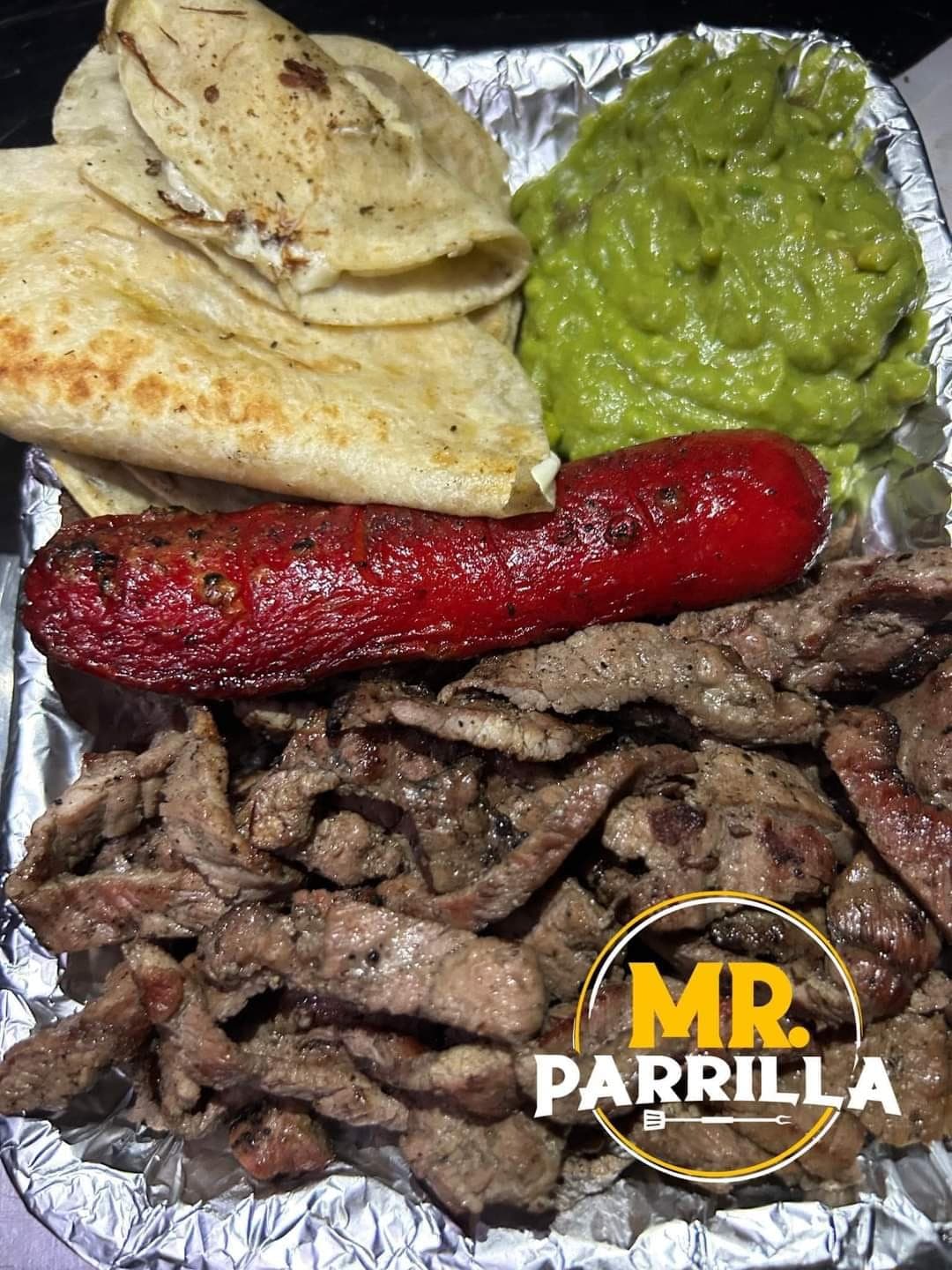 Plato Individual de Carne Asada
