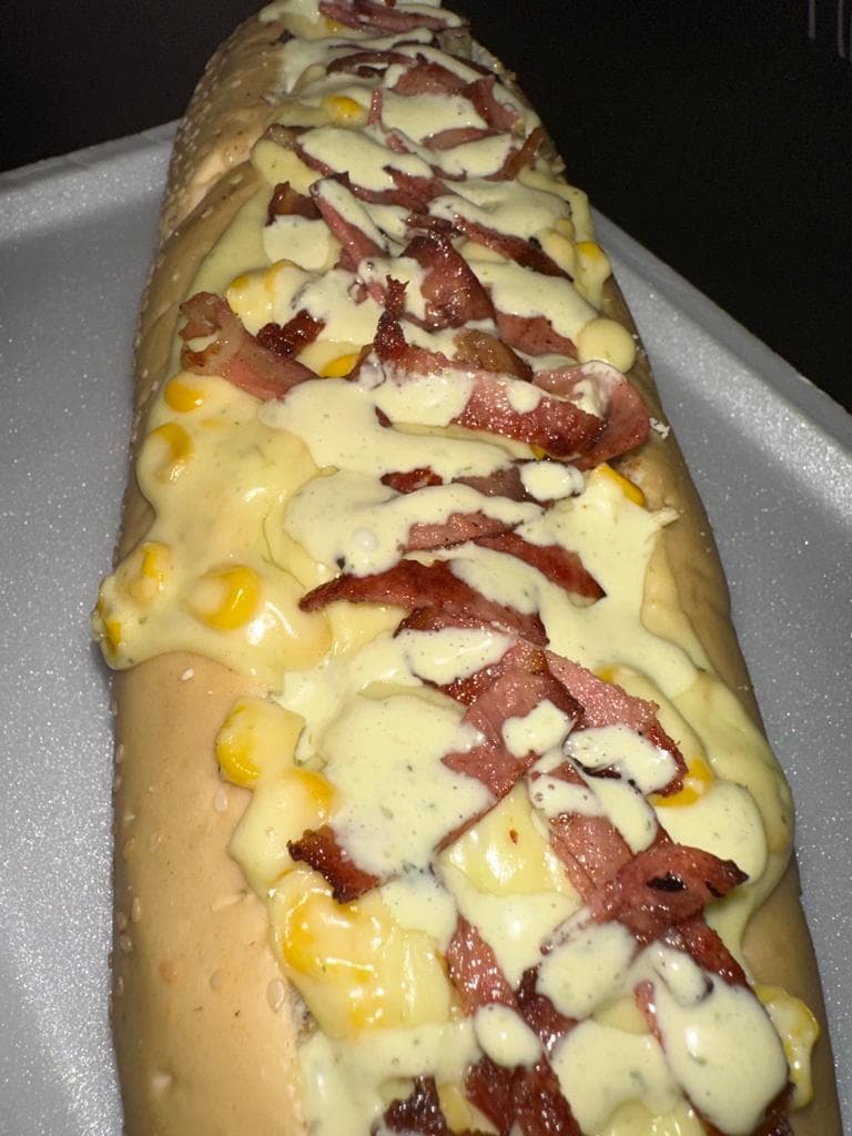 Perro Tufa Gratinado & Jamón