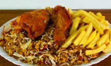 Chow Fan + 1/4 Pollo (2 a  3 Pers)
