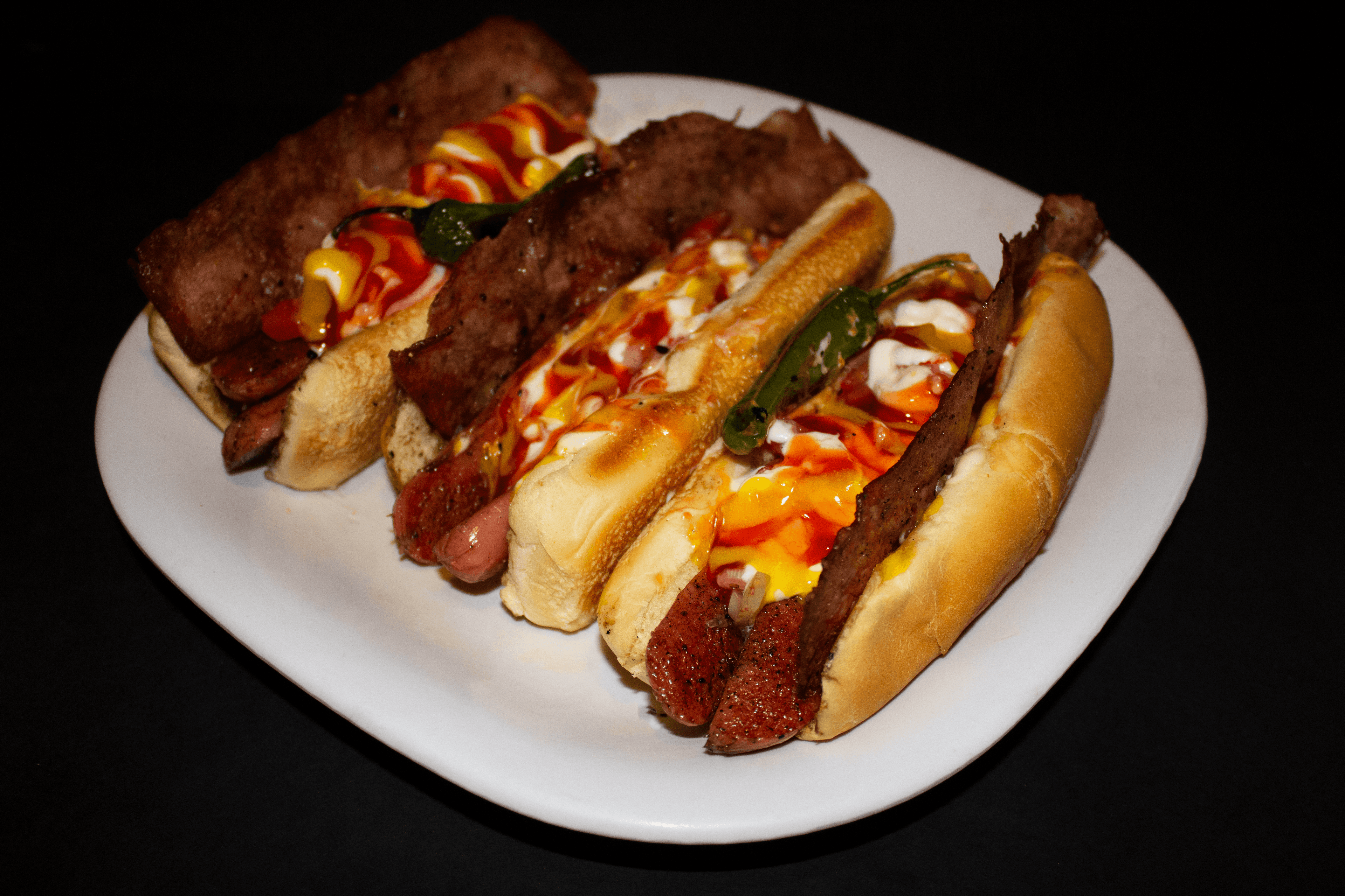 Hot Dog con Tocino 3 pzas