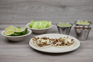 Taco de Chuleta con Queso