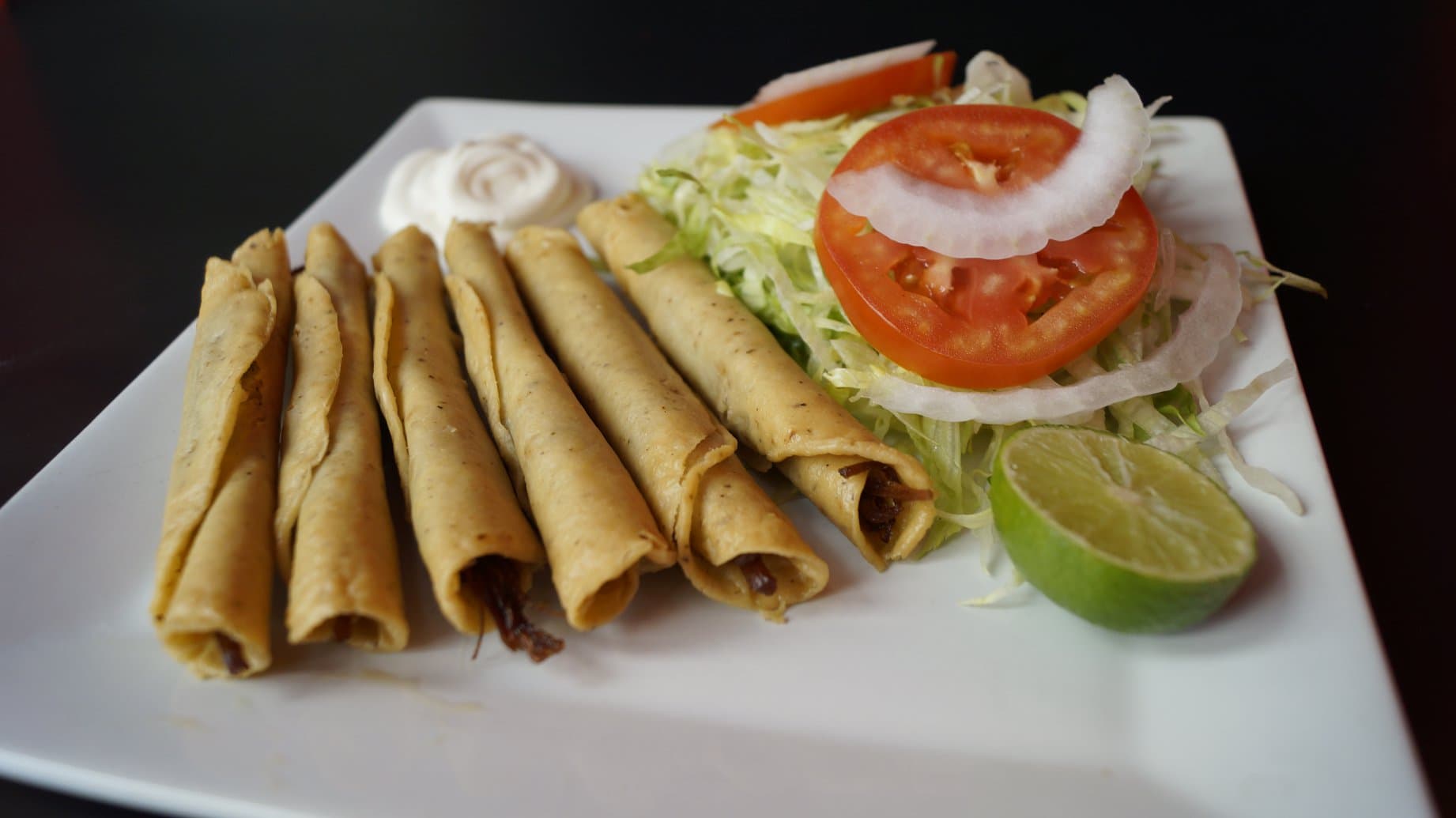 Tacos dorados sencillos