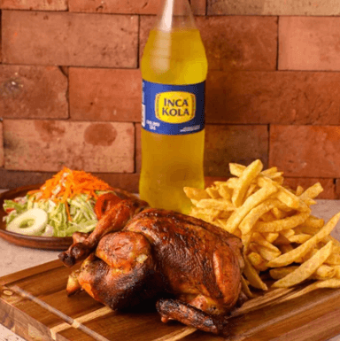 1 Pollo con Papas, Tequeños con queso y Bebida