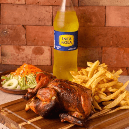 1 Pollo con Papas, Tequeños con queso y Bebida