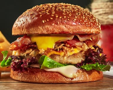 Jurassic Park Sweet Habanero Bacon Burger