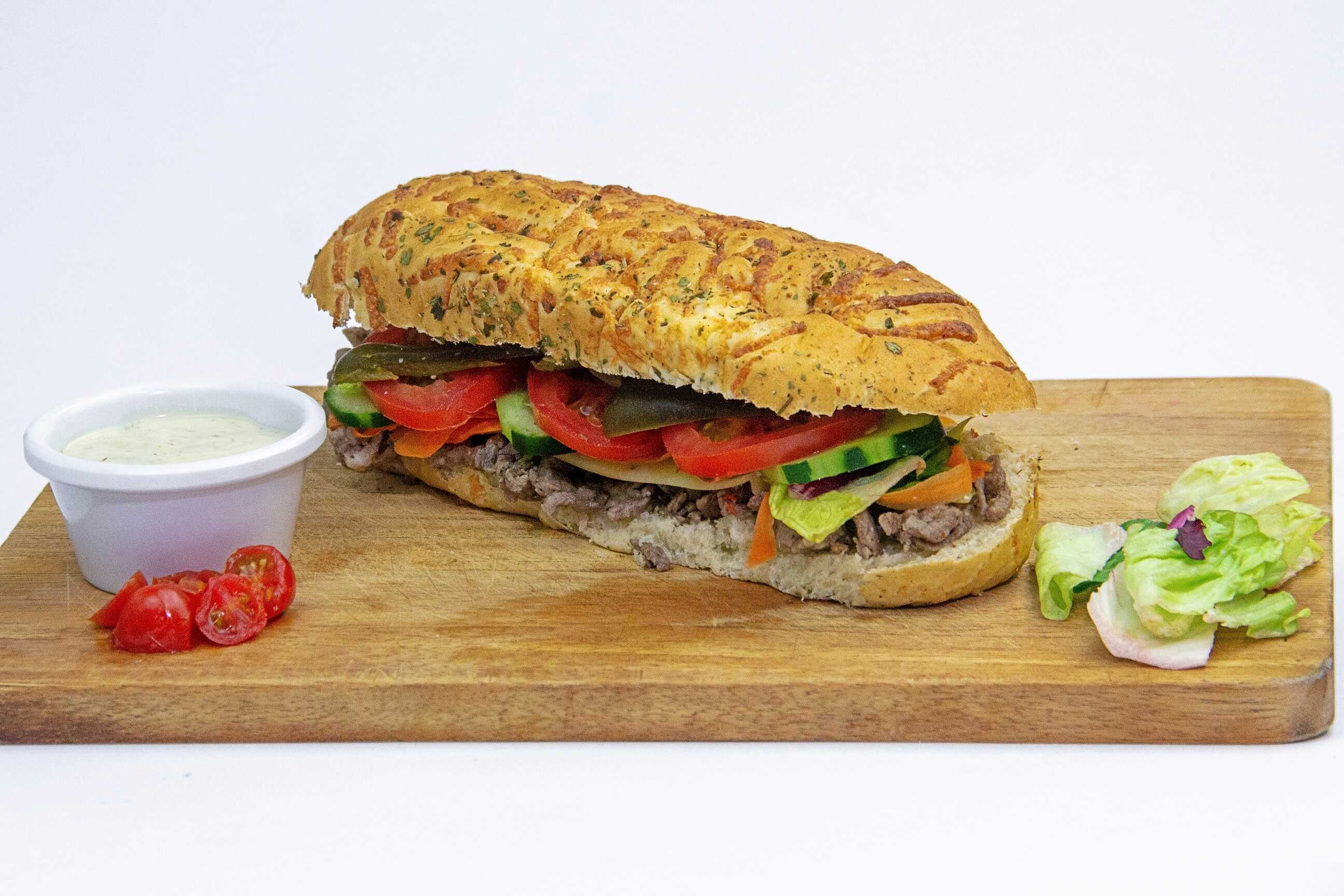 Baguette de Asada con Queso