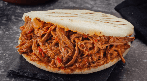 Arepa con Carne