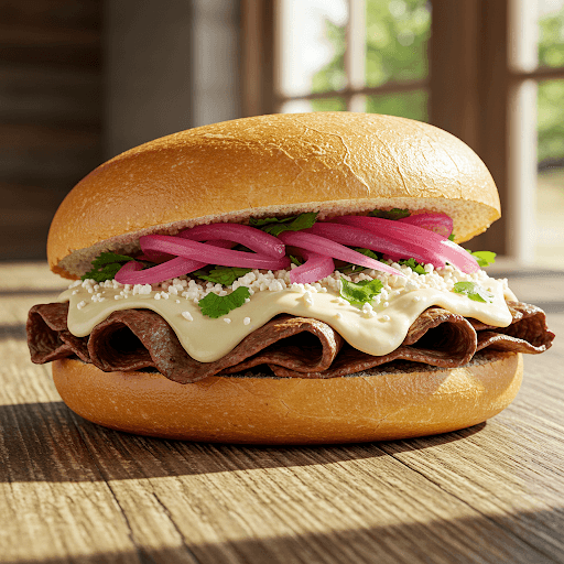 Torta de Arrachera