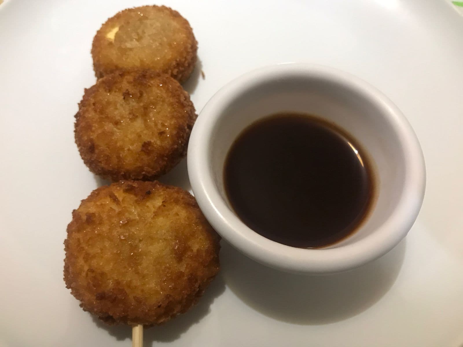 Brocheta de  platano
