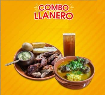 Carne a la Llanera + Sopa + Acompañantes