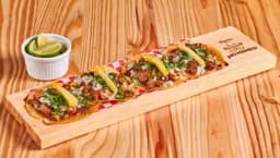 4 Tacos Campechanos (tortilla 6 cm de diametro)