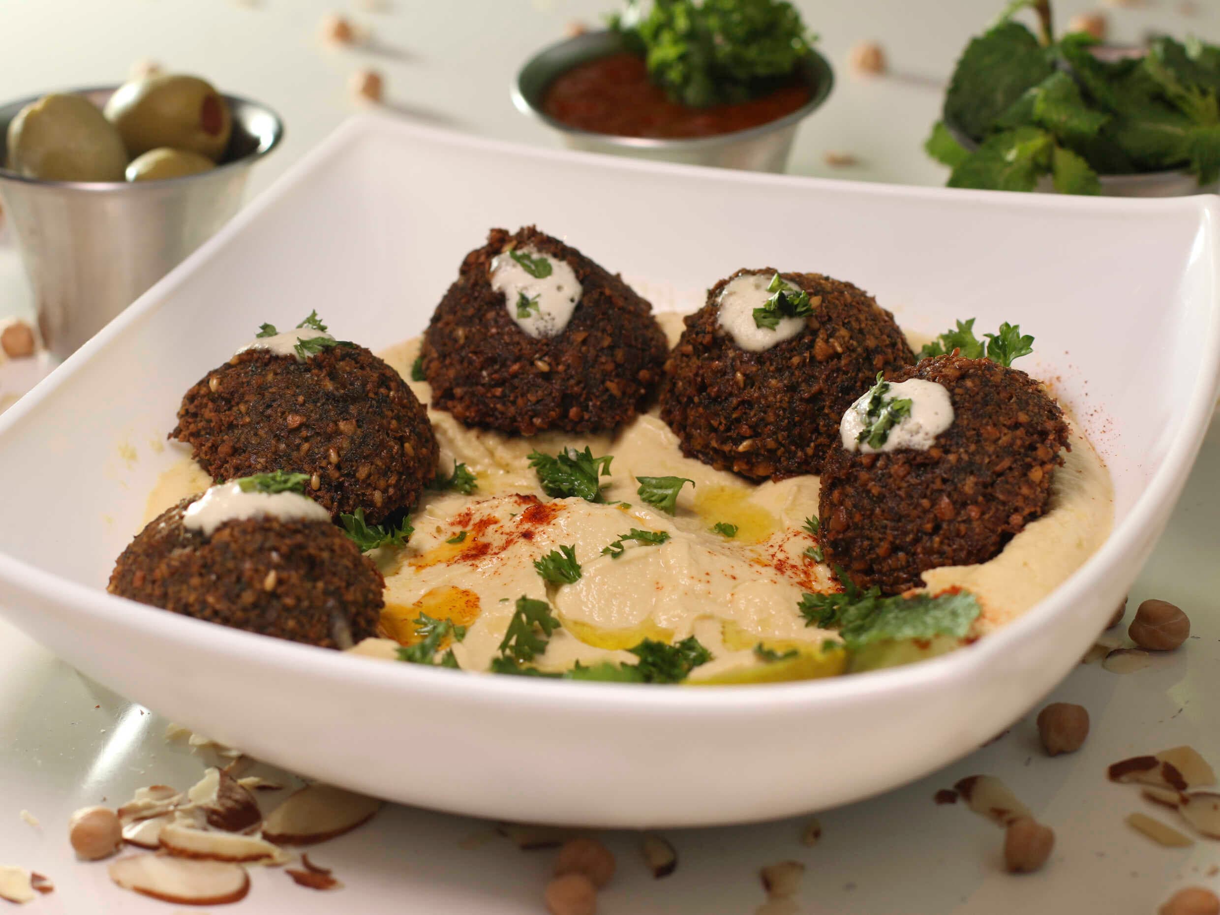Combo-Plato de Falafel + Té Verde Limón y Jengibre