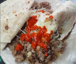 Suadero con Tortilla de Harina