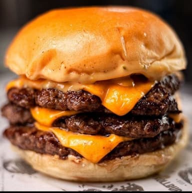 Hamburguesa Triple Cheese