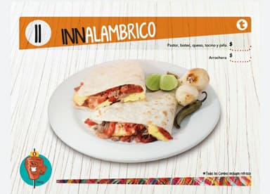 Innalambrico 1 (Pastor, Bistec y Queso)