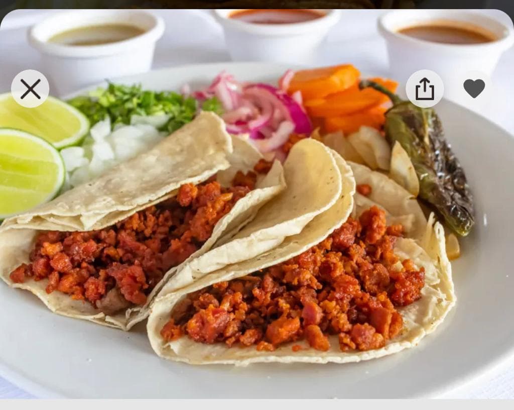 combo 10 tacos chorizo/bistec