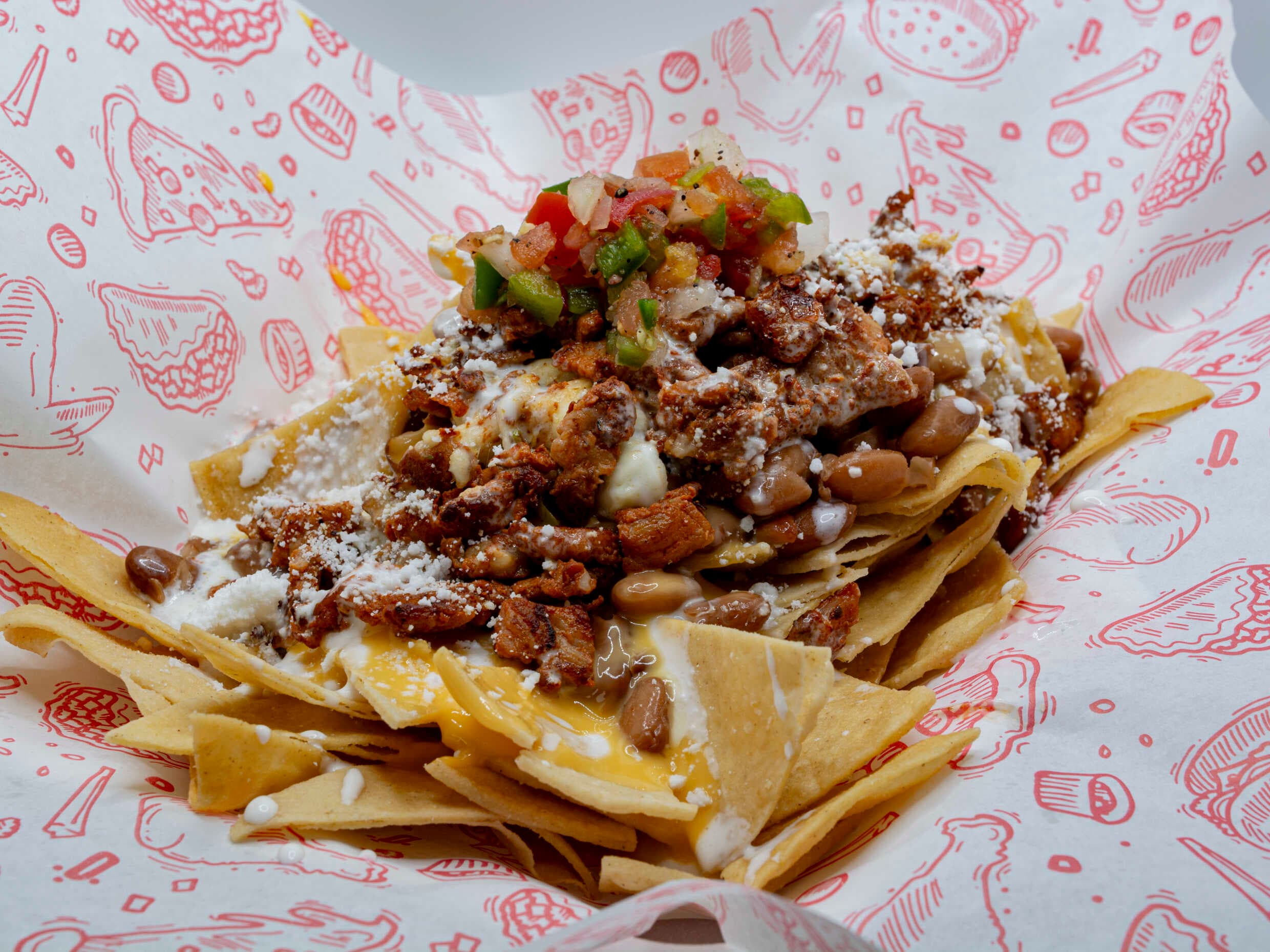 Nachos con Pollo.