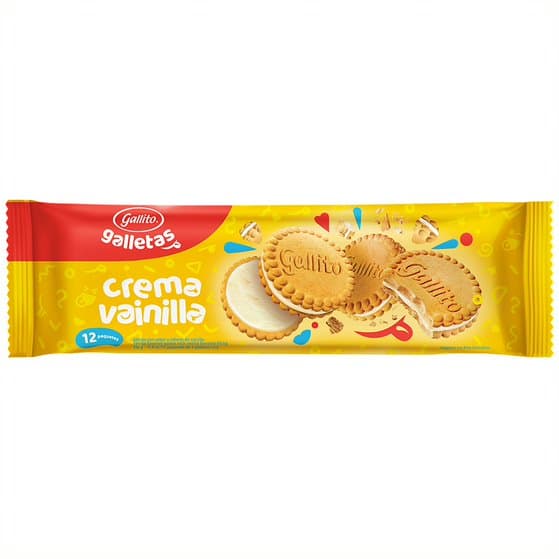 Galleta Crema Vainilla Gallito 336g