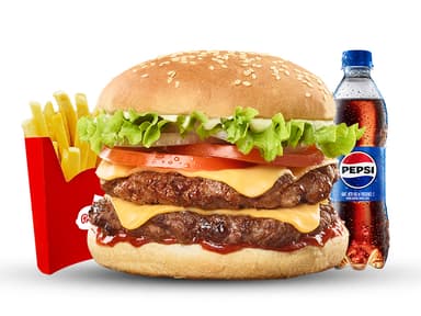 Combo Hamburguesa Super Doble Carne