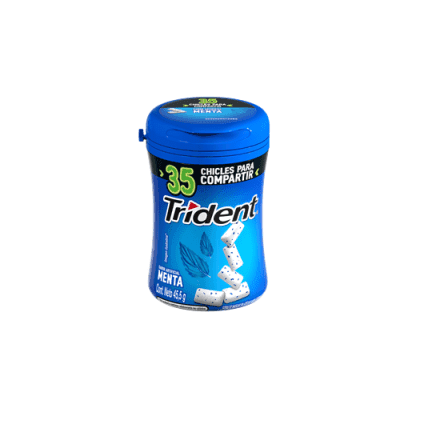 Goma De Mascar Menta Trident 45.6 g