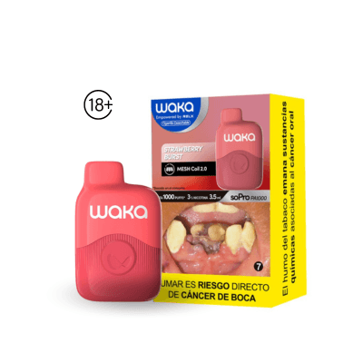 WAKA MINI STRAWBERRY BURST VAPORIZADOR 3% 1000 PUFF 1 UD