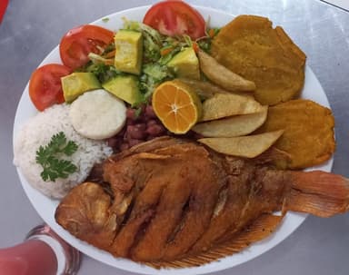 Bandeja con Tilapia