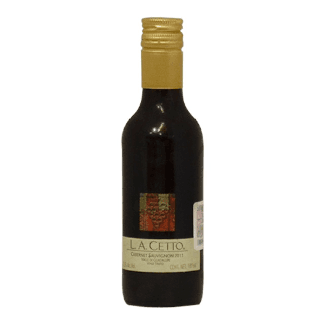 VINO TINTO LA CETTO CABERNET SAUVIGNON 187 ML