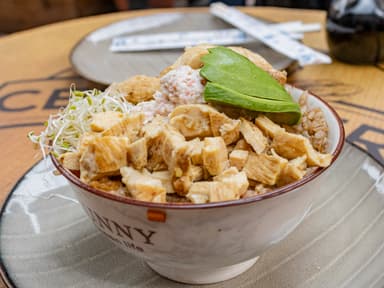 Yakimeshi.  Chicken