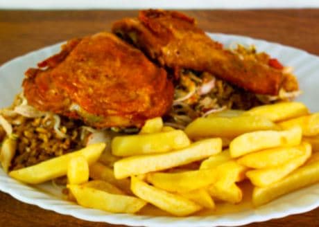 Chow Fan + 1/4 Pollo