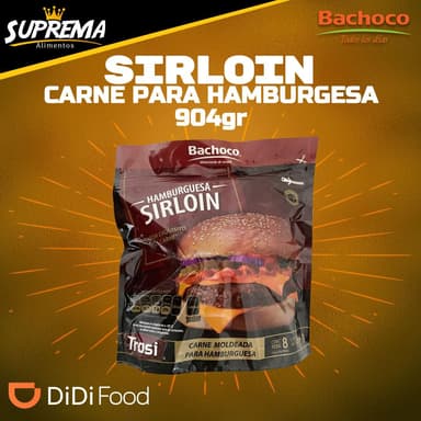 Sirloin Carne para Hamburguesa 904 gr