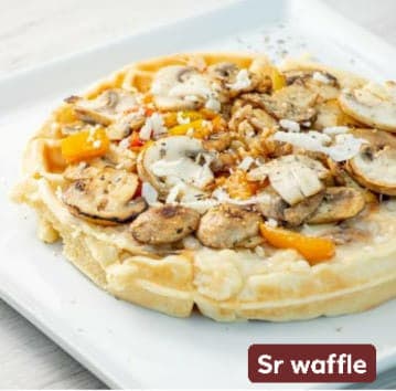 Waffle Manzana Canela