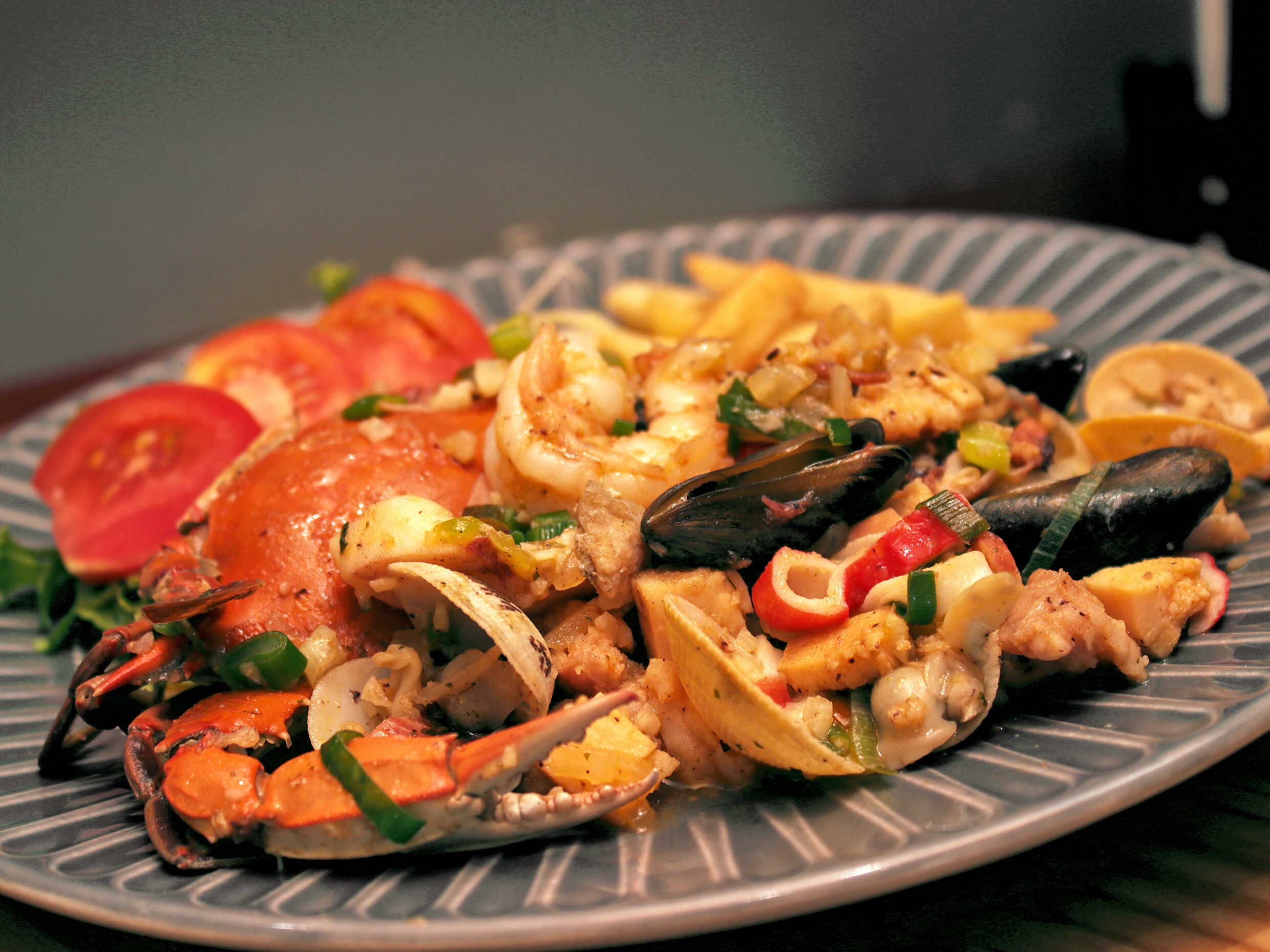 Mariscada al Ajillo