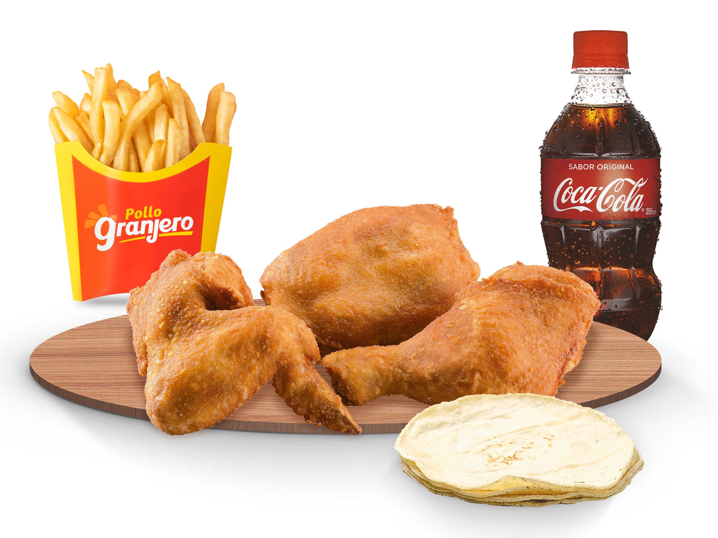 Combo. 3 Piezas + Refresco