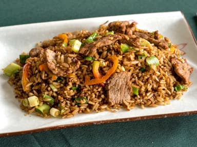 Arroz con Carne de Res, Olores y Huevo